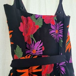 Embroidery Dress Multi Flowers Beautiful.